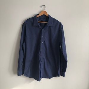 GAP Men’s Navy Blue Stripe Shirt